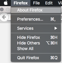 Firefox About
